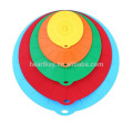 Wholesale Durable Colorful Food Covers Silicone Suction Lid Cover Set of 5